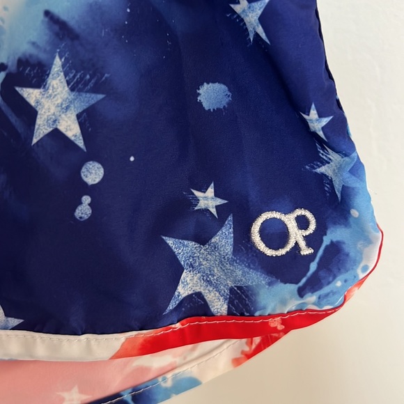 OP Ocean Pacific Stars Stripes Patriotic USA Lightweight Board Shorts M 7-9 - Picture 3 of 3